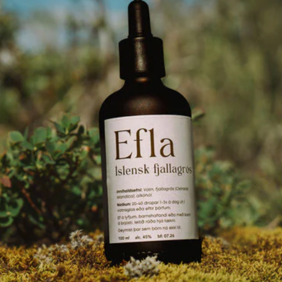 Efla, tinktúra úr íslenskum fjallagrösum, 50 ml - Undrajurtir