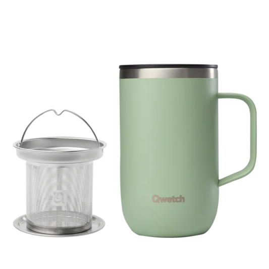 Ferðamál 470 ml. m/haldi og tesíu Ljósgrænt