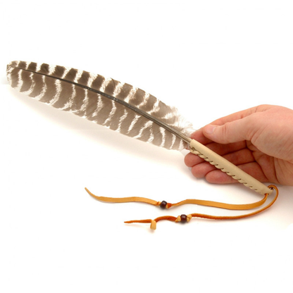 Stór fjöður af kalkún