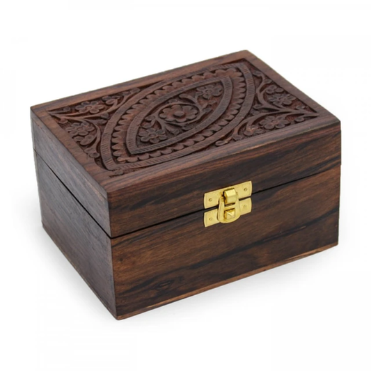 Viðarbox fyrir 12 stk ilmolíur