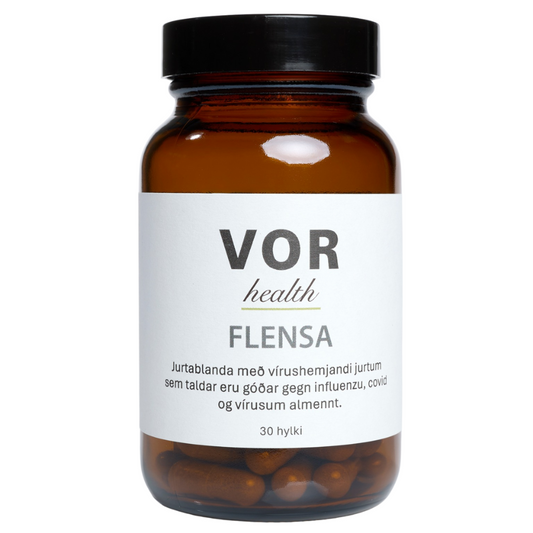 Flensa bætiefni, gegn vírusum. 30 hylki - Vor Oranics