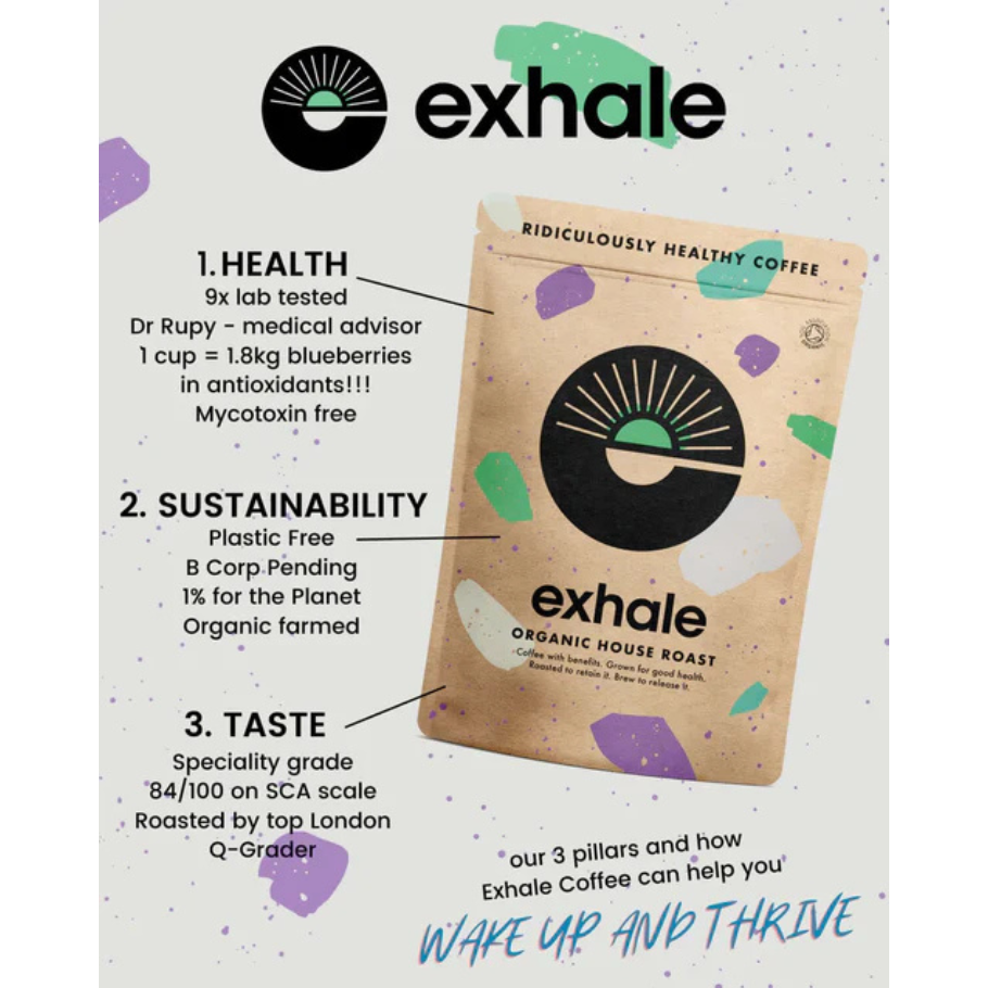 Kaffi dökkristað og malað, 450 gr - Exhale