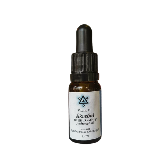 Ákveðni. Íslenskir Blómadropar Kristbjargar. Vitund 2. 10 ml