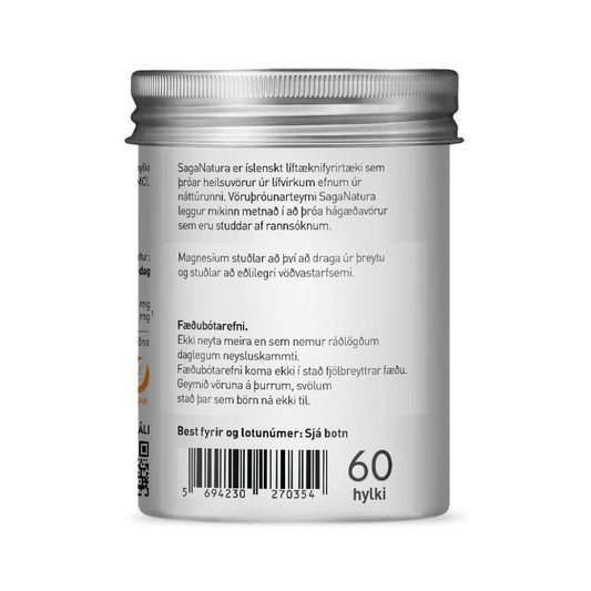 Magnesium sítrat 60 hylki - Saga Natura
