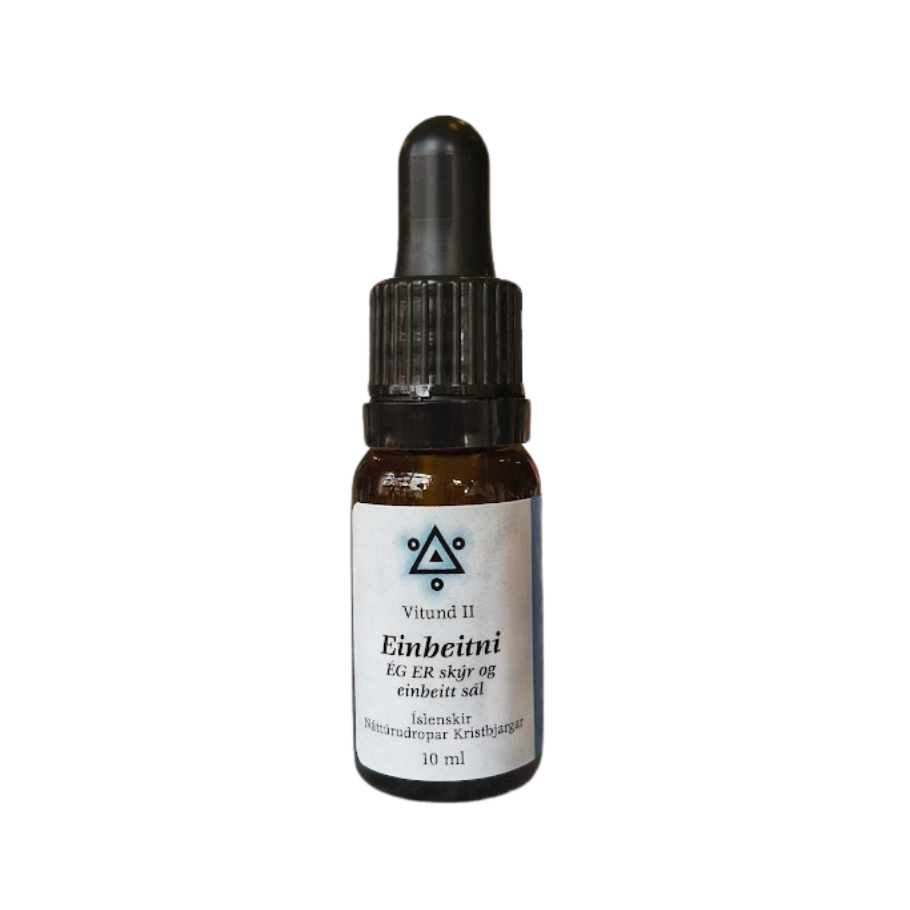 Einbeitni. Íslenskir Blómadropar Kristbjargar. Vitund 2. 10 ml
