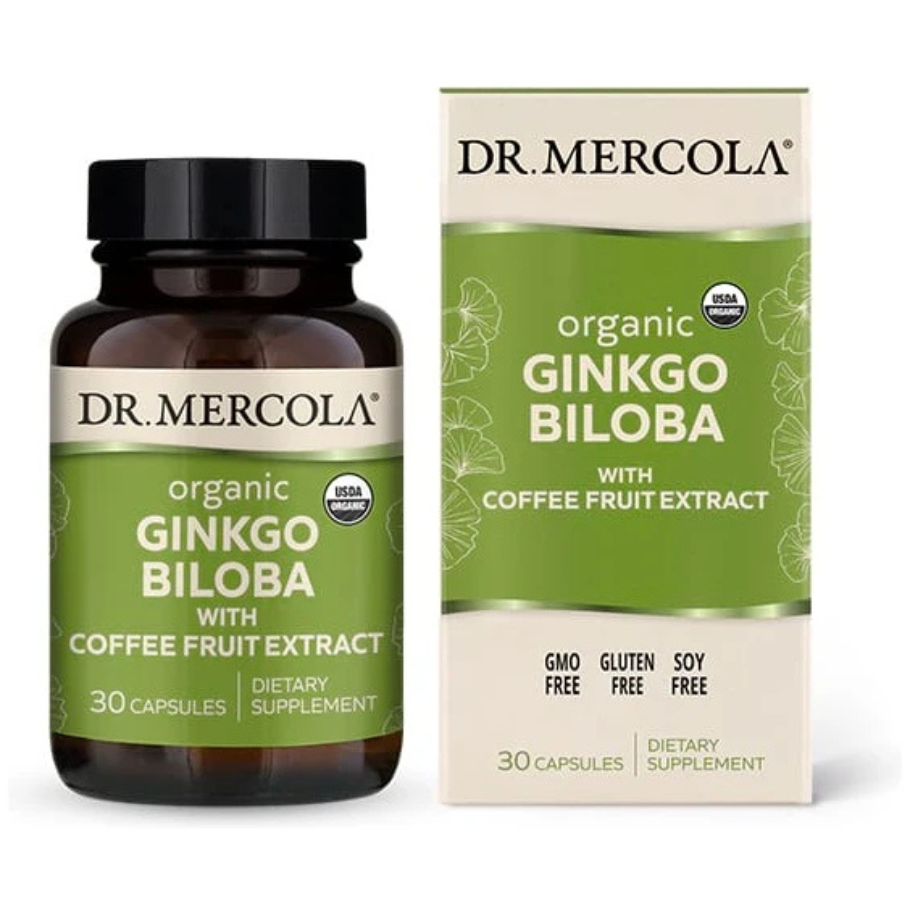 Ginkgo Biloba lífrænt, 30 hylki - Mercola