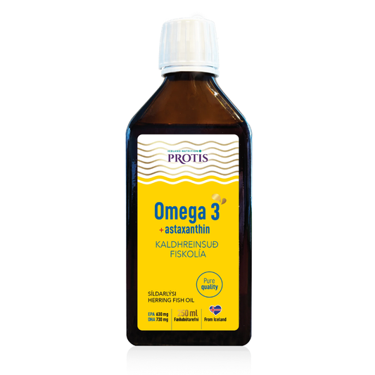 Protis Omega-3 olía með astaxanthin 250 ml