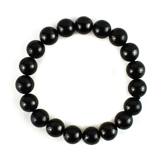 Shungite armband, 4mm perlur - Small