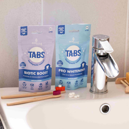 Hvíttunar tannkremstöflur með flúor