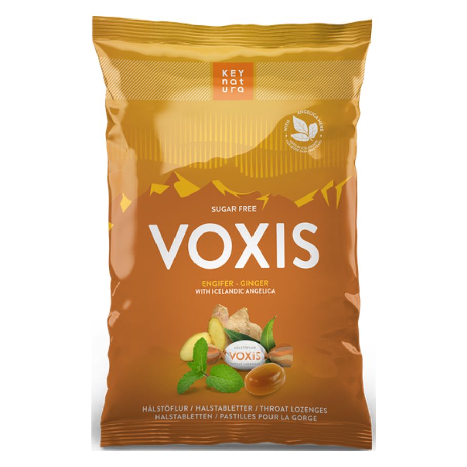 Voxis hálsbrjóstsykur Engifer, sykurlaus