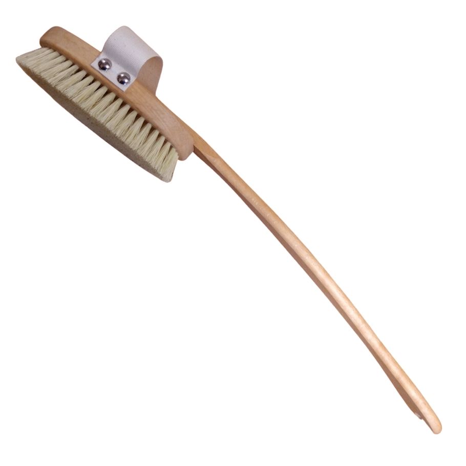 Bað- og bakbursti Maxi, beyki og náttúruleg hár