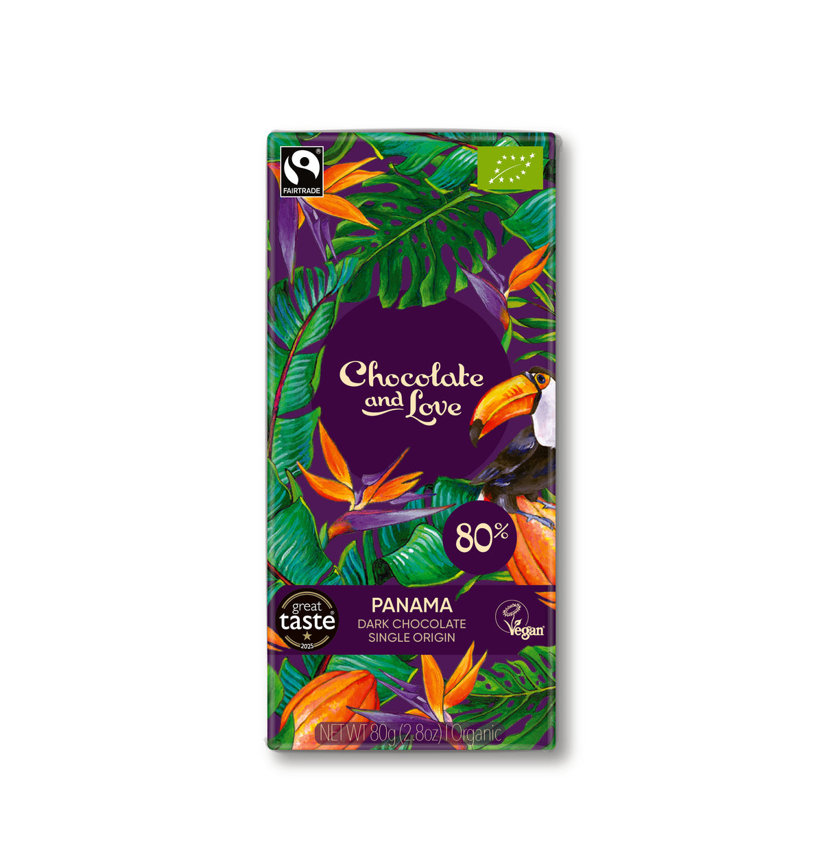 Panama 80 gr. 80% Chocolate and Love, lífrænt