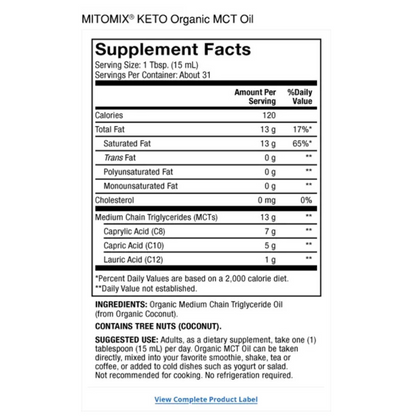 MCT olía (C8 C10 C12) 473 ml - Mercola