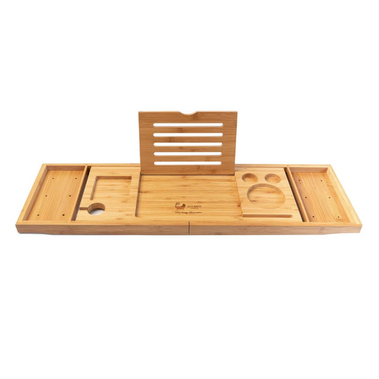 Lúxus baðbakki úr bambus. 75-95 cm. - Eco Bath London