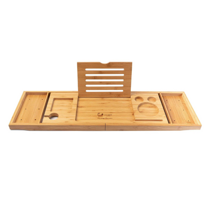 Lúxus baðbakki úr bambus. 75-95 cm. - Eco Bath London