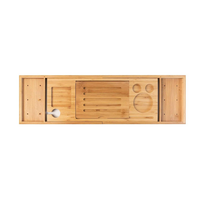 Lúxus baðbakki úr bambus. 75-95 cm. - Eco Bath London