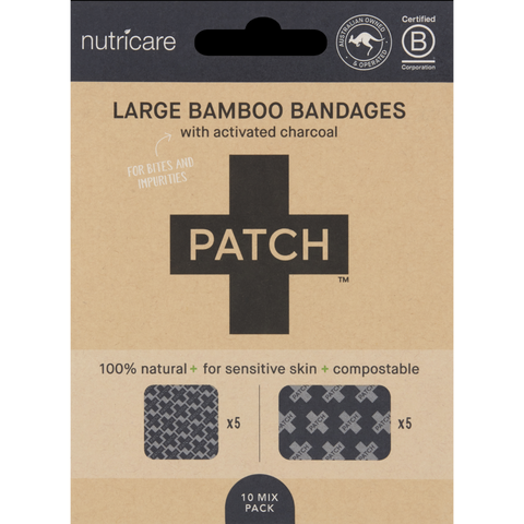 PATCH bambusplástur - með kolum - stórir
